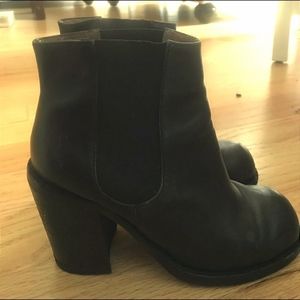 Jeffrey Campbell Black Chelsea Boots